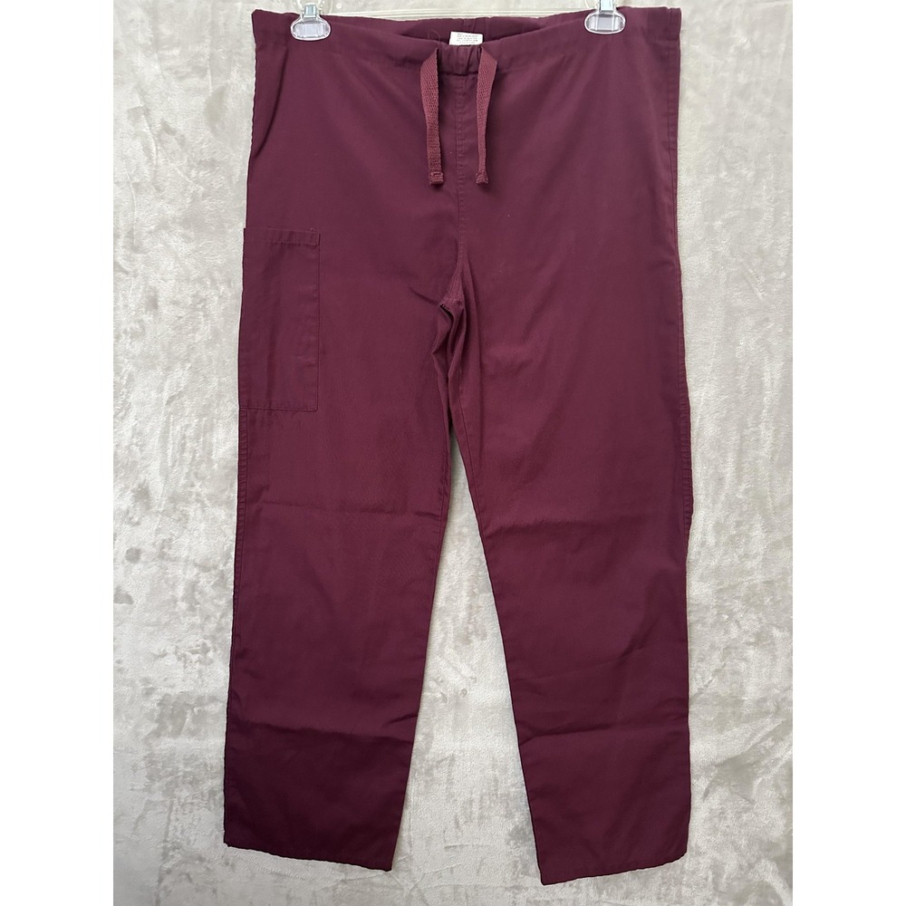 Fundamentals Pants Womens XS Drawstring‎ Waist Medical Scrub Uniform Pockets
